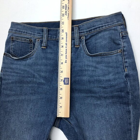 J. Crew Women's Jeans 10" High Rise Skinny Button Fly size 27 length 27" - Picture 6 of 10
